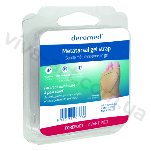 Тканинний бандаж з гелевою подушкою під плюсну, розмір на вибір, шт